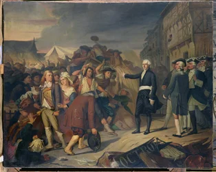 Daniel de Kervegan (1735-1817) Burgemeester van Nantes, Kalmerend een Rel